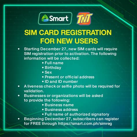 smart sim card registratiom|sim card register smart.